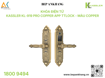 Khóa điện tử Kassler KL-919 Pro Copper App TTLOCK - Màu Copper